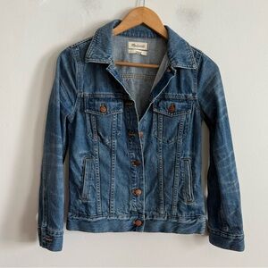 Madewell Classic Jean Jacket size S Blue Denim 100% Cotton